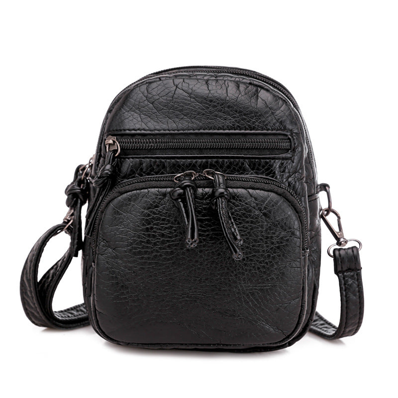 New Soft Leather Shoulder Bag Retro Ladies