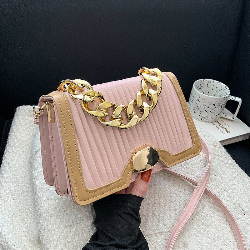Chain Fashion Trendy Korean Style Ins Single Back Messenger Handbag