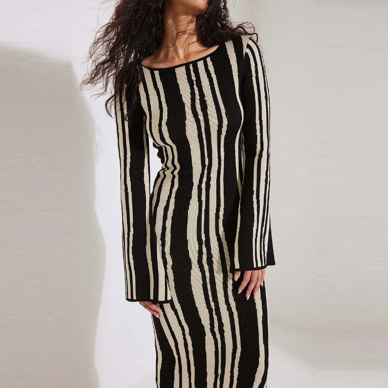 BellaVogue Printed Slim Fit Dress