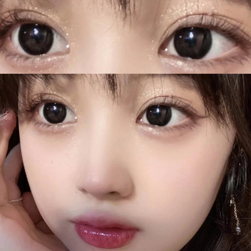 Blueberry Treasure Pearl Blue Large Diameter Meitong Contact Lens Thrown On The Moon
