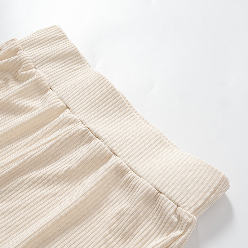 Women's Solid Color Slim Fit Fashion Micro Flared Pants