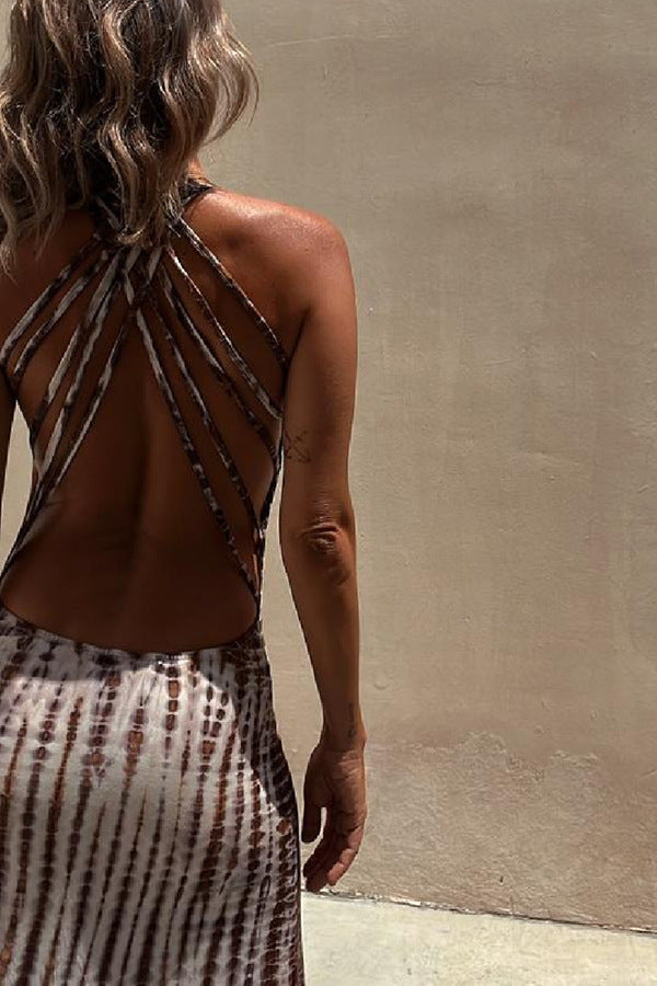 Women's Fashion Sexy Print Dress