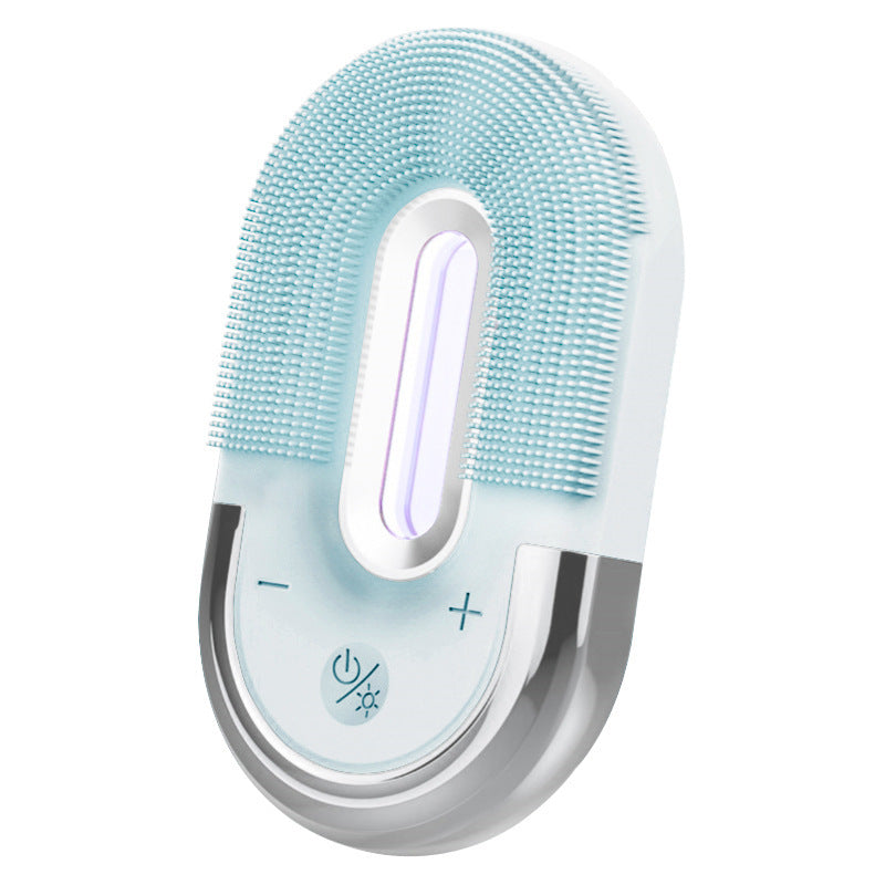 Electric Silica Gel Facial Cleanser Vibration Cleansing Instrument Cleansing Blackhead Skin Deep Washing Massage Brush