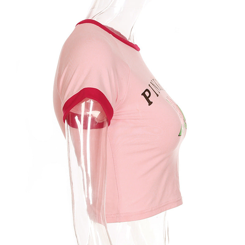 Round neck slim t-shirt