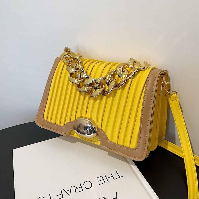 Chain Fashion Trendy Korean Style Ins Single Back Messenger Handbag