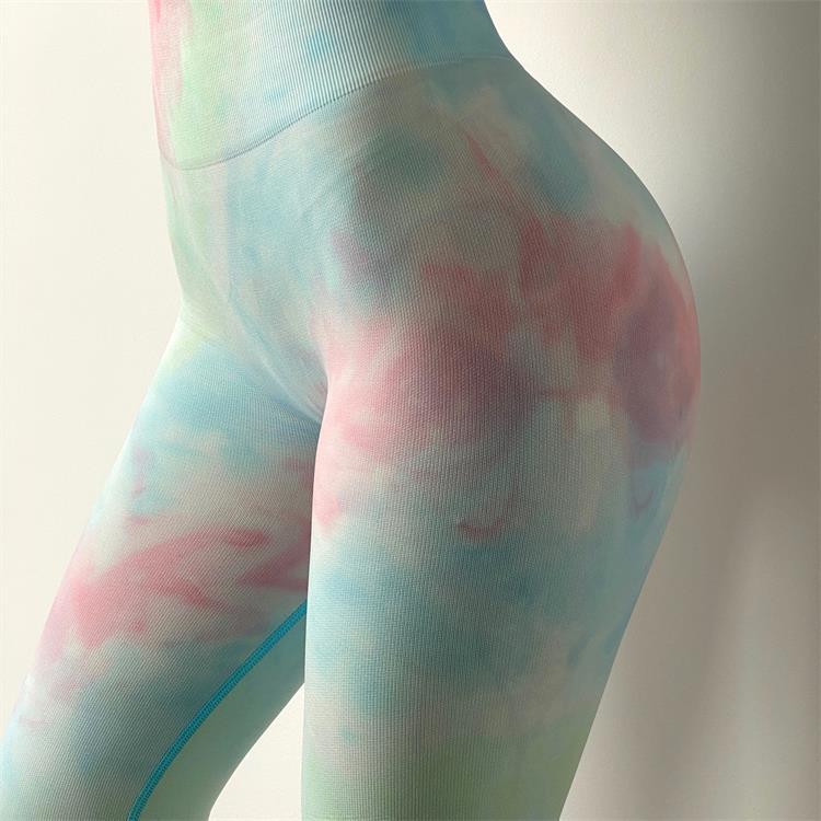 VibeFit Seamless Tie-Dye Workout Set