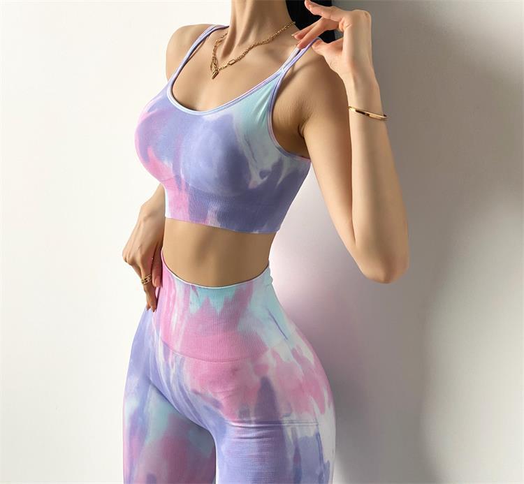 VibeFit Seamless Tie-Dye Workout Set