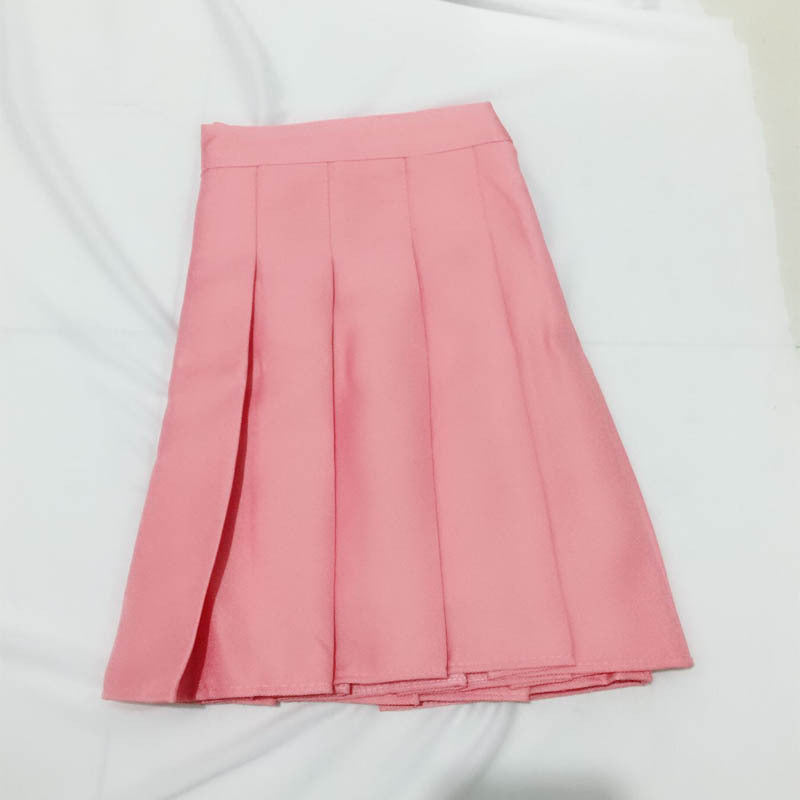 Korean Plaid High Waist Korean Pleated Skirt