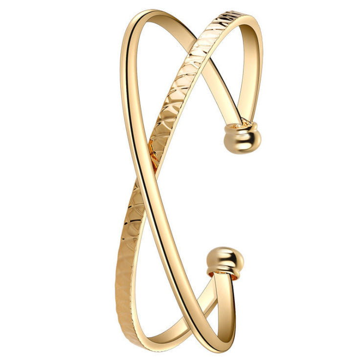 Ginave New European And American Diamond Quartz Watch 18K Real Gold Leaf Bracelet Casual Set Wish Hot Sale