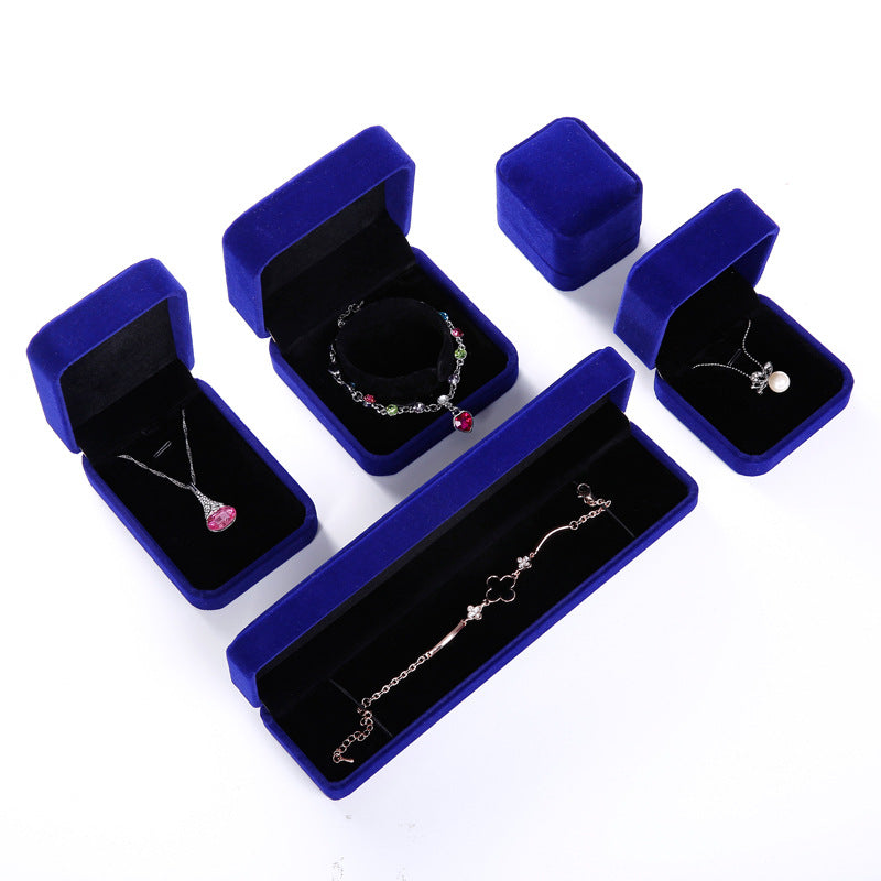 Flannel Ring Earring Box Bracelet Necklace Box