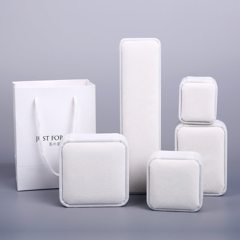 Flannel Ring Earring Box Bracelet Necklace Box