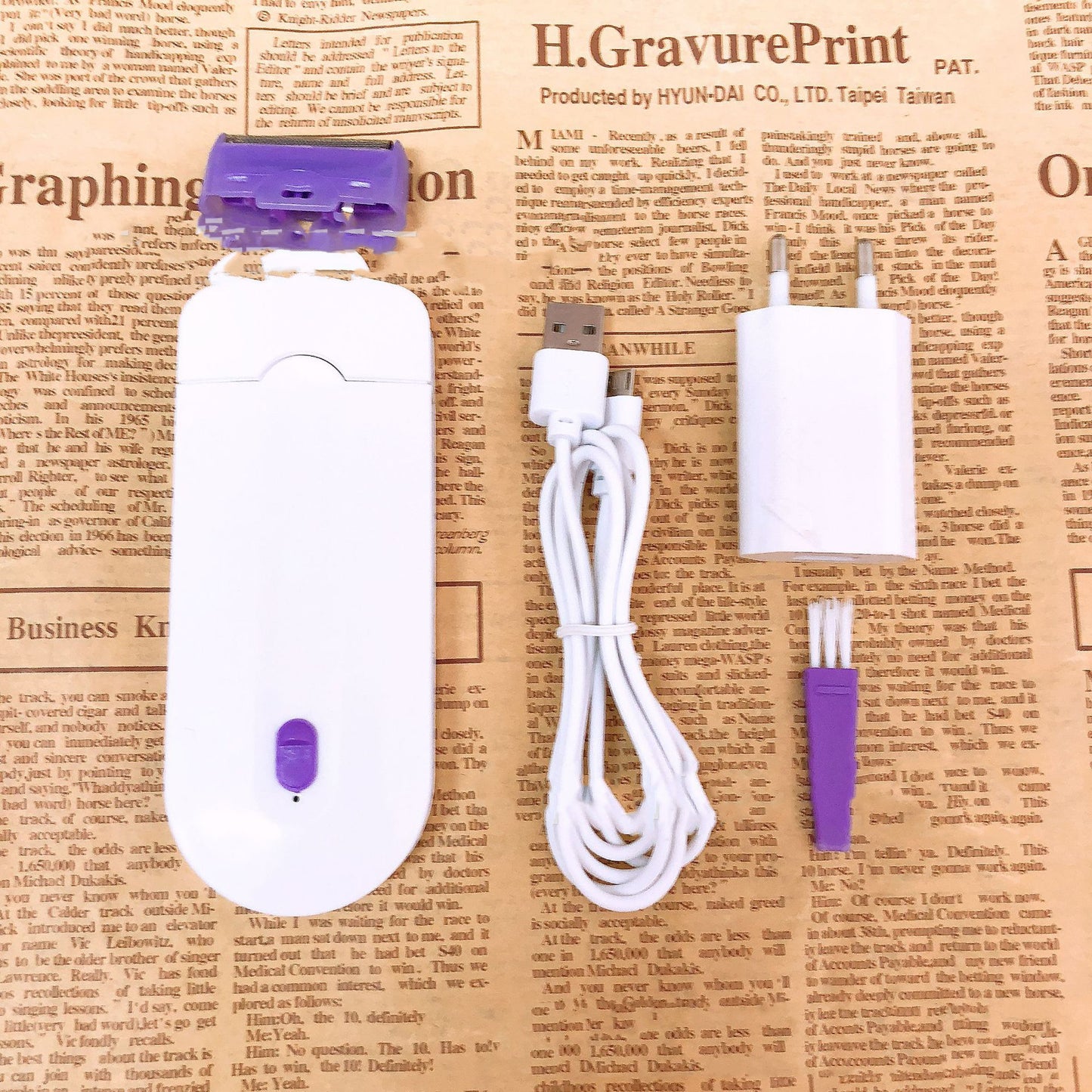 Blue light hair removal device for women
