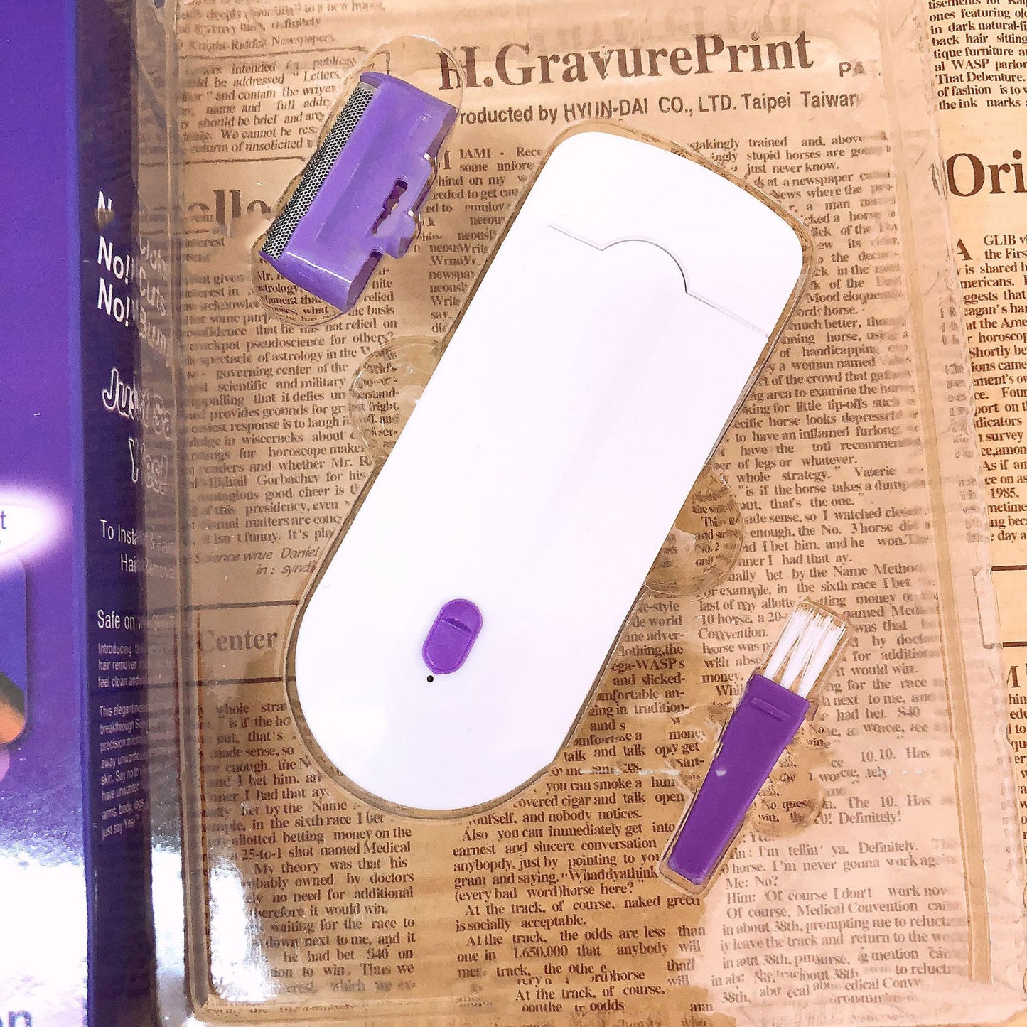 Blue light hair removal device for women
