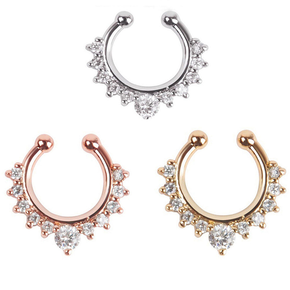Stainless Steel Non-perforated False Nose Ring