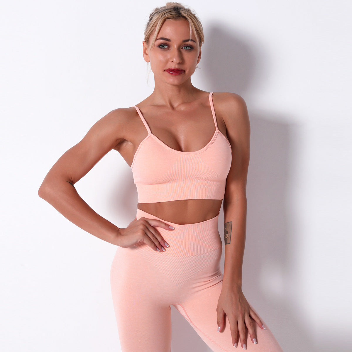 Seamless Yoga Sports Suit Female Summer