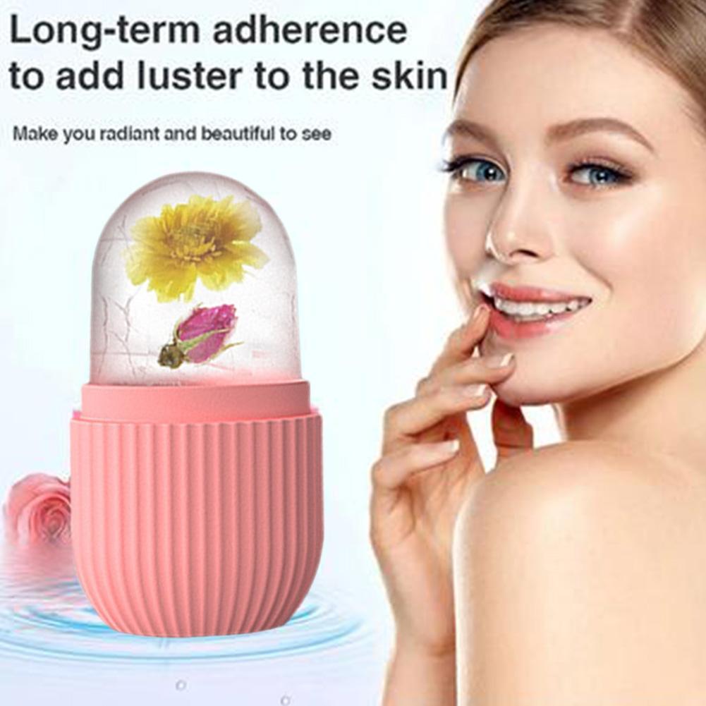 Silicone Ice Cube Tray Mold Facial Beauty Tool