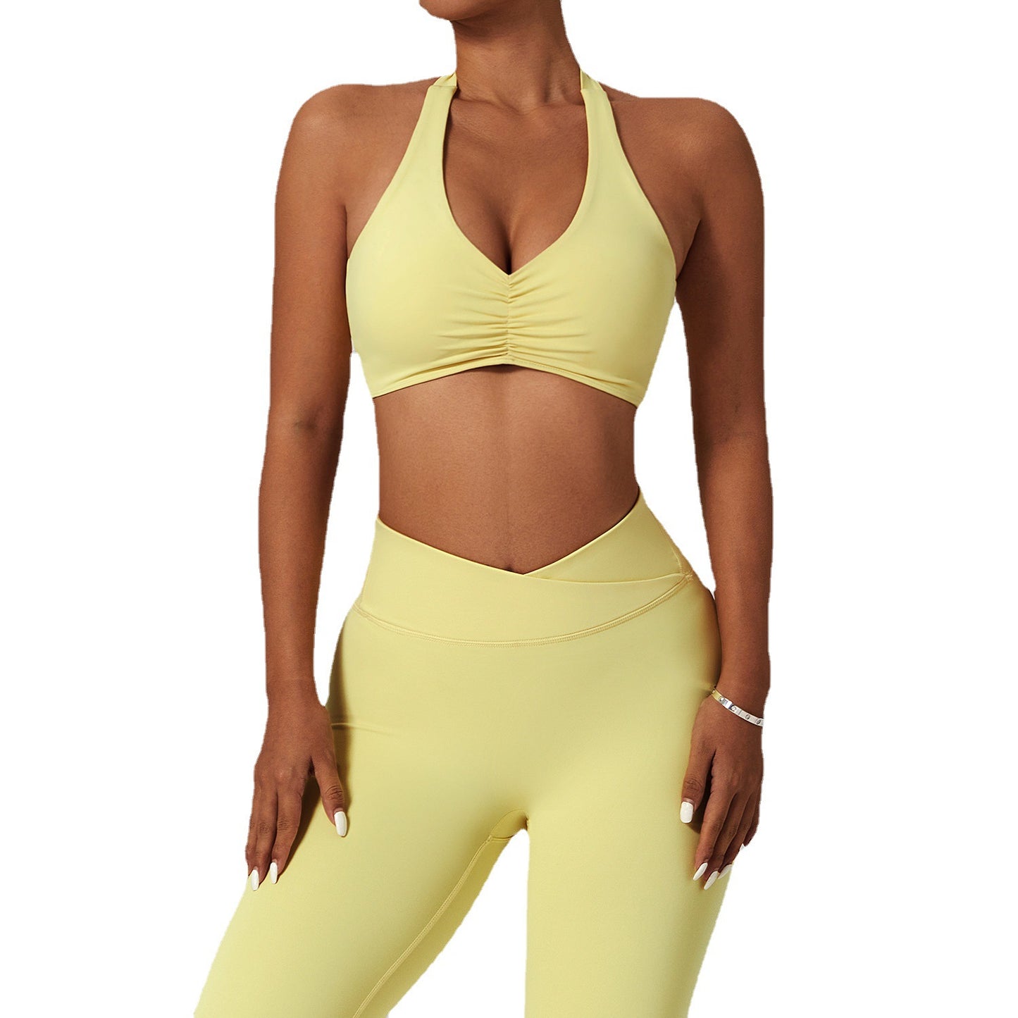 Stretchy Back Nude Fitness Quick Drying Breathable Sports Tight Suit