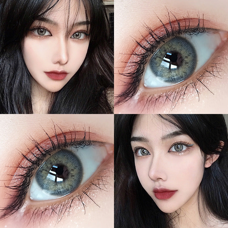 2 pieces of Russian girl blue color contacts