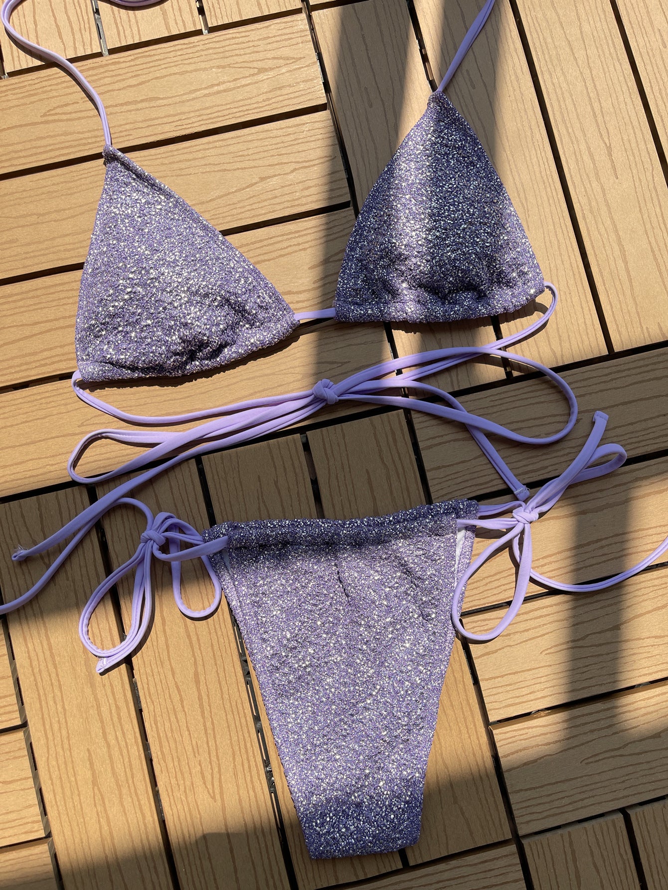 Women's Fashion Simple Straps Triangle Swimsuit