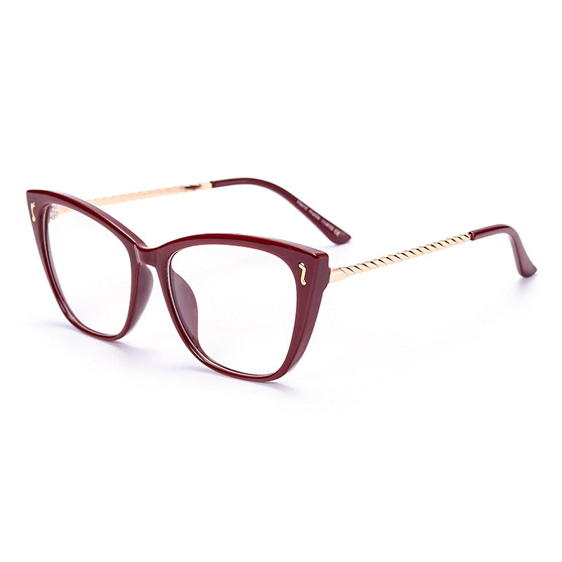 Trend Fashion Retro Metal Flat Mirror Optical Glasses Frame Hipster Frame Mirror Fashion Sunglasses