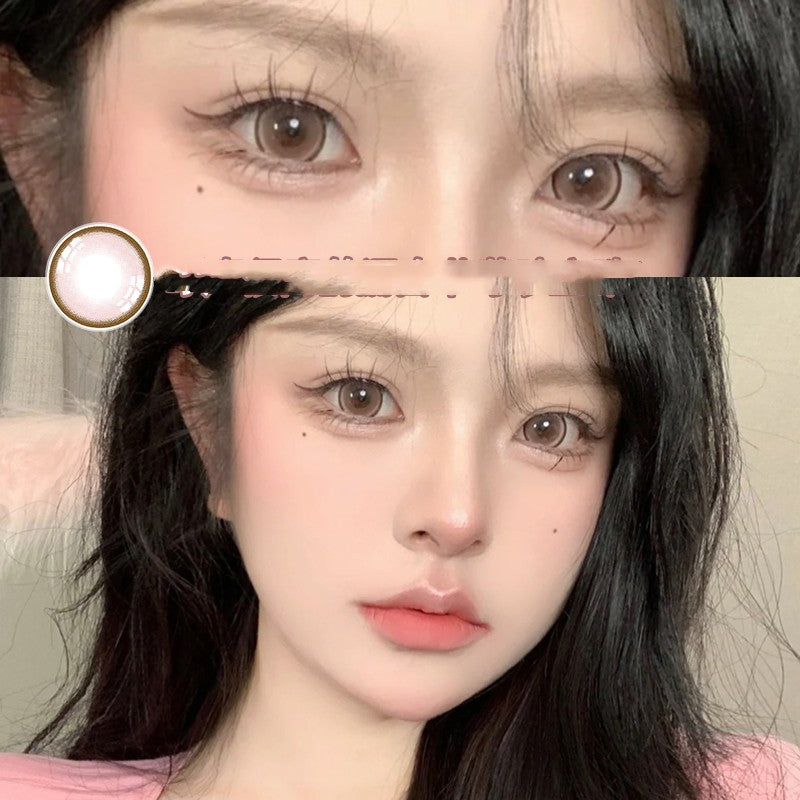 Blueberry Treasure Pearl Blue Large Diameter Meitong Contact Lens Thrown On The Moon
