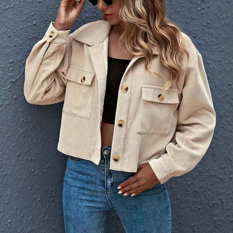 Autumn And Winter New Fashion Corduroy Shirt Coat