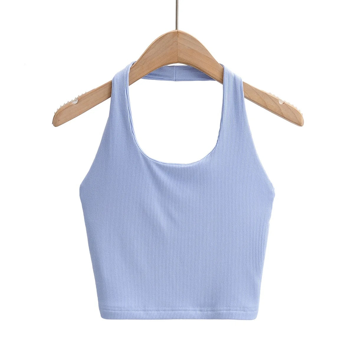 Women's Vest Halter Top Summer Slim-fit Solid Color