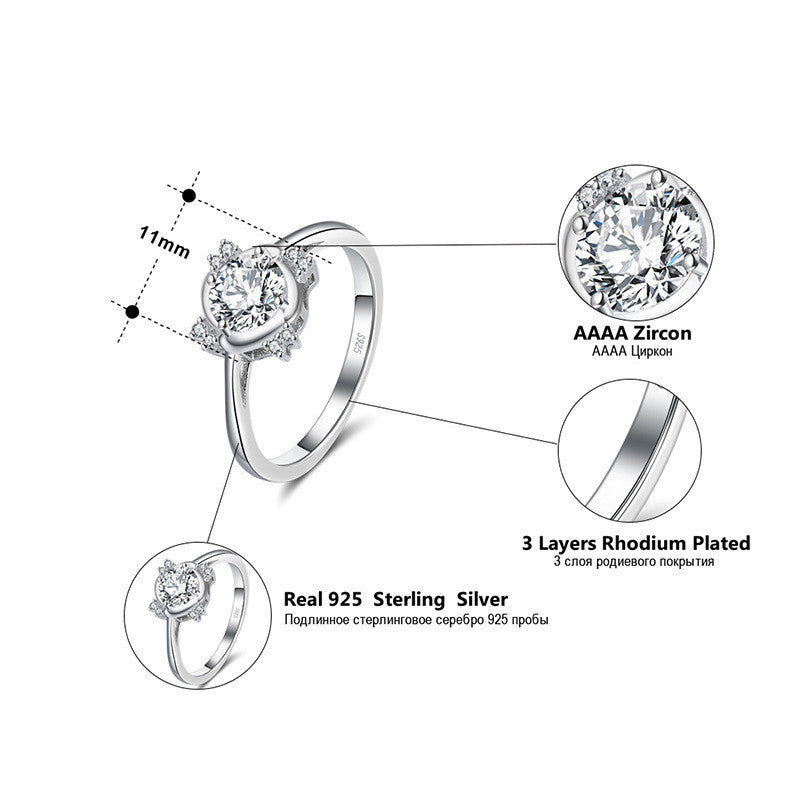 925 Sterling Silver Diamond Earrings