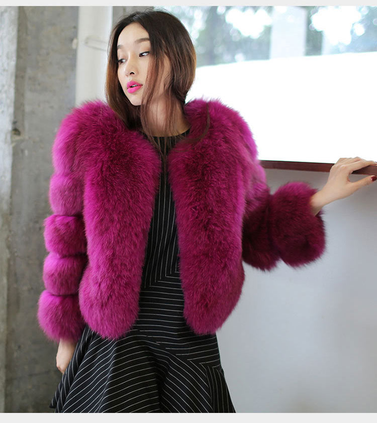 Anti-fox fur coat