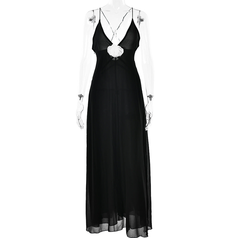 Women's Fashionable Chiffon Suspender Dress