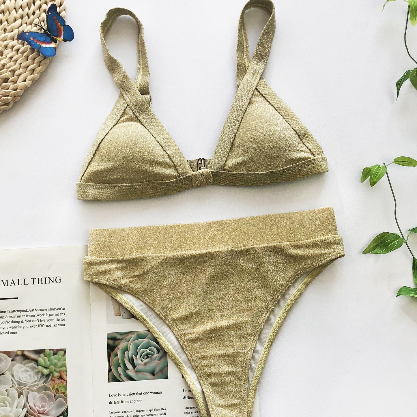Bikini special fabric split swimsuit
