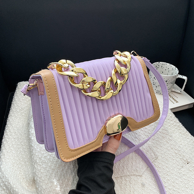 Chain Fashion Trendy Korean Style Ins Single Back Messenger Handbag