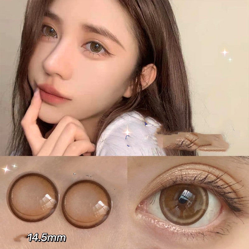 Blueberry Treasure Pearl Blue Large Diameter Meitong Contact Lens Thrown On The Moon