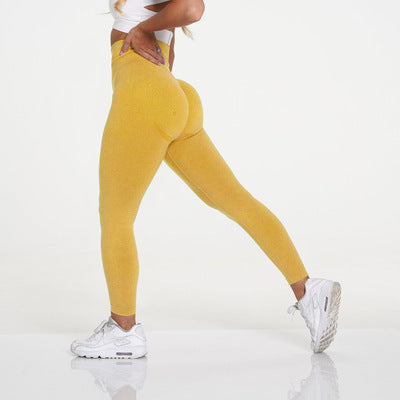 High Waist Peach Hip Fitness Exercise Yoga Pants