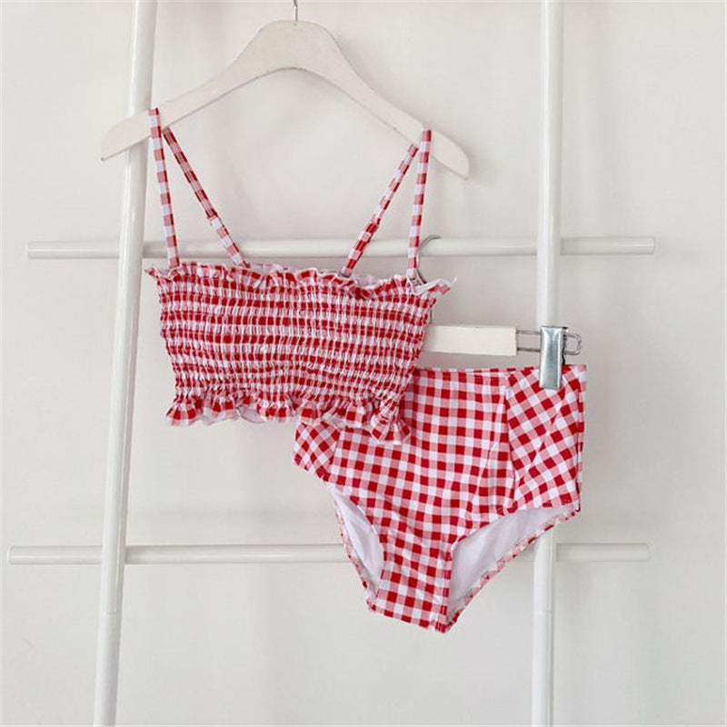 Swimsuit Women's Split Triangle Conservative Swimwear Bikini