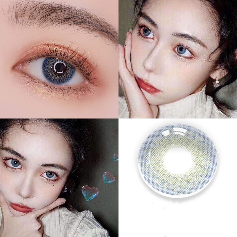 2 pieces of Russian girl blue color contacts