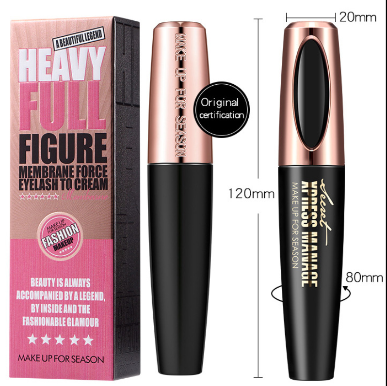 "SilkLash Max Volume Mascara: Waterproof Lengthening and Volumizing Eyelashes"