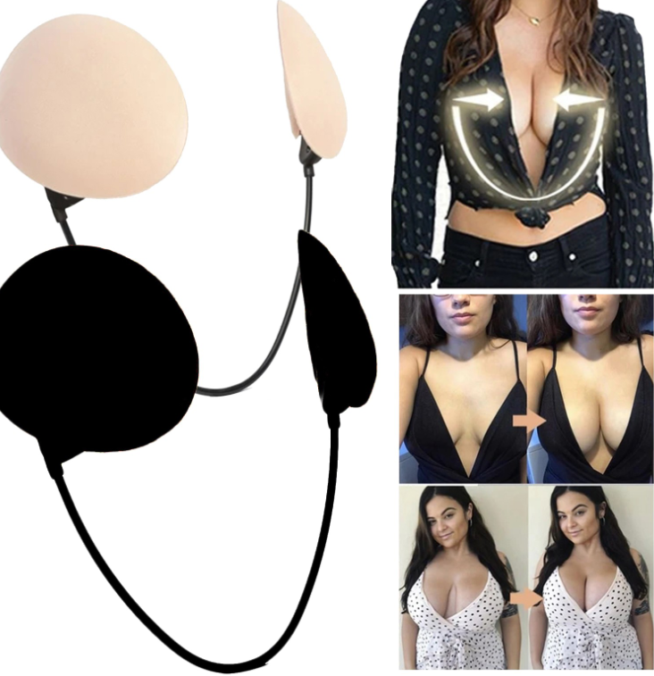 Summer Thin Gather Nipple Patch Underwear Accessories Deep Plunge Bra Kit Push-up Frontless Bra Backless Strapless Bra
