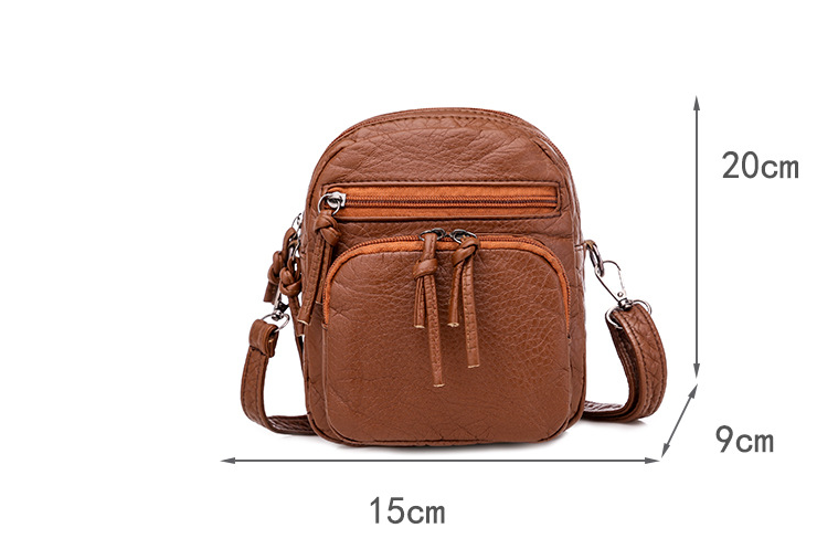 New Soft Leather Shoulder Bag Retro Ladies