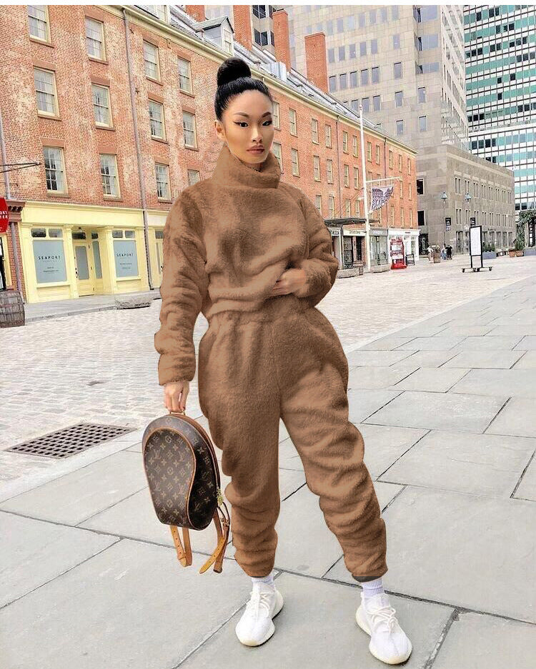 Women's Fashion Loose Sweater Two-Piece Set