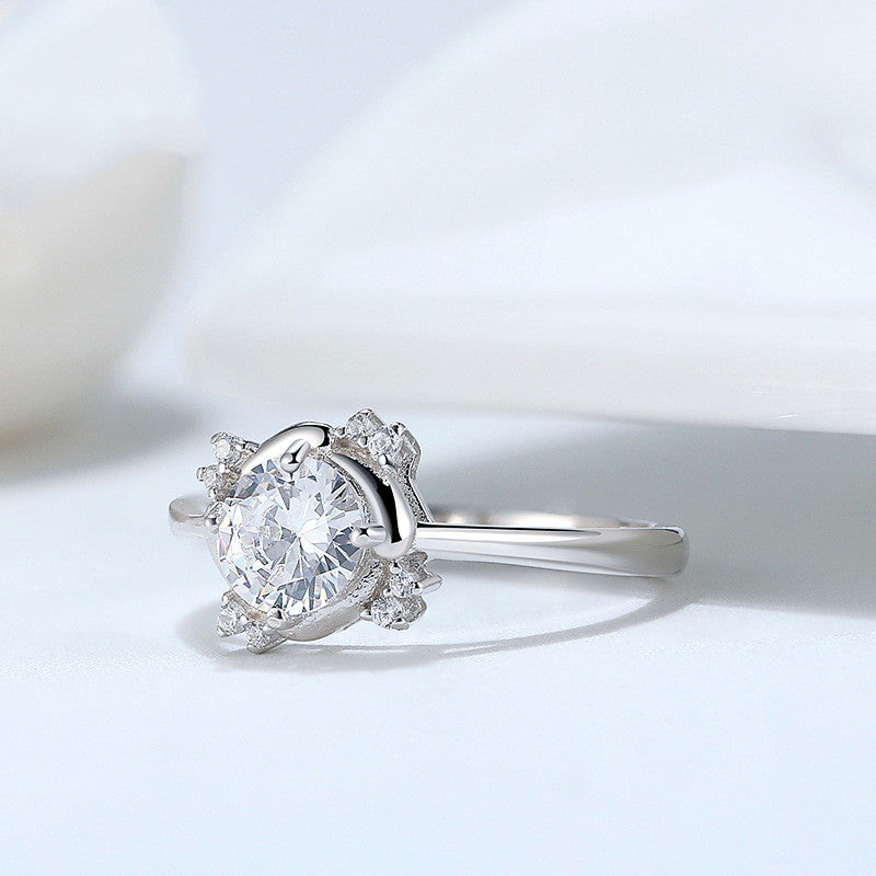 925 Sterling Silver Diamond Earrings