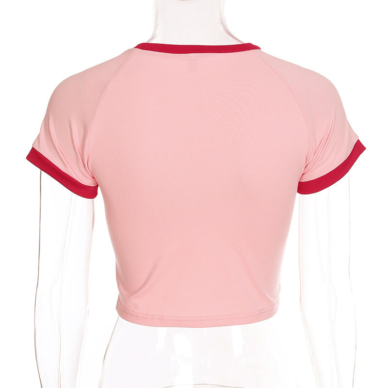 Round neck slim t-shirt
