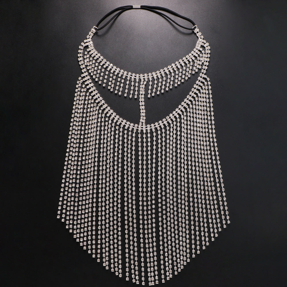 Women's Ethnic Style Su Shui Diamonds Hair Chain Mask