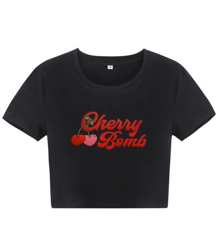 Women's Fashion Casual Printing Short-sleeved Top