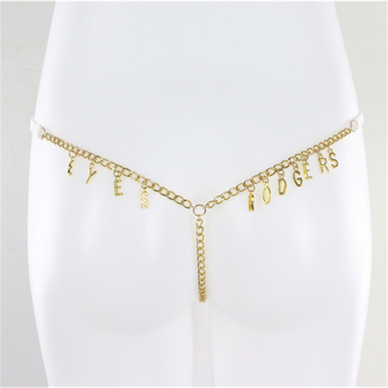 Customized Thong Waist Chain Body Chain