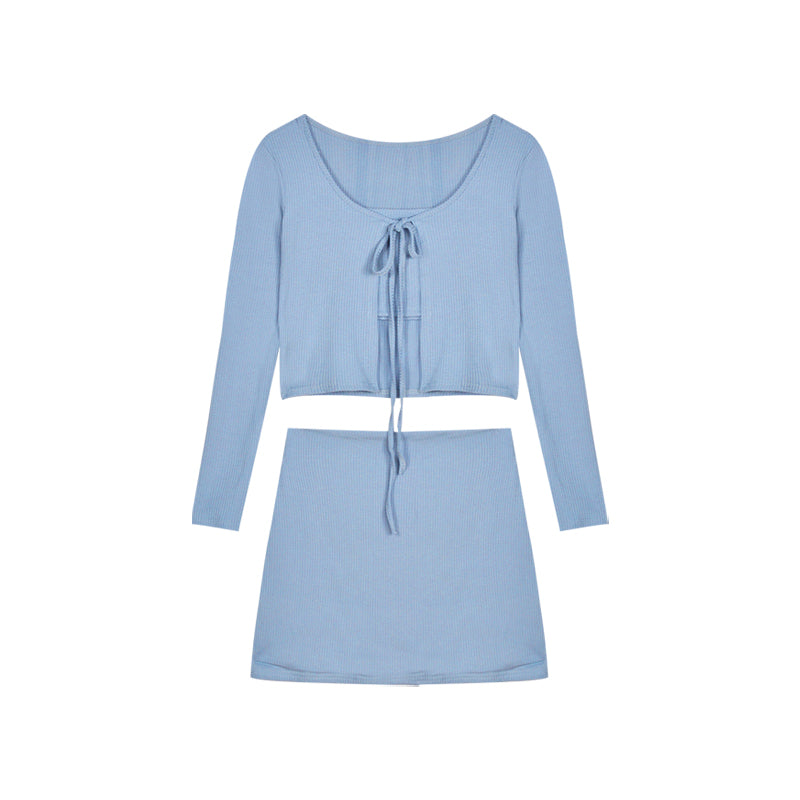 Three-piece Set Of Hip Skirt Jacket Tube Top Camisole