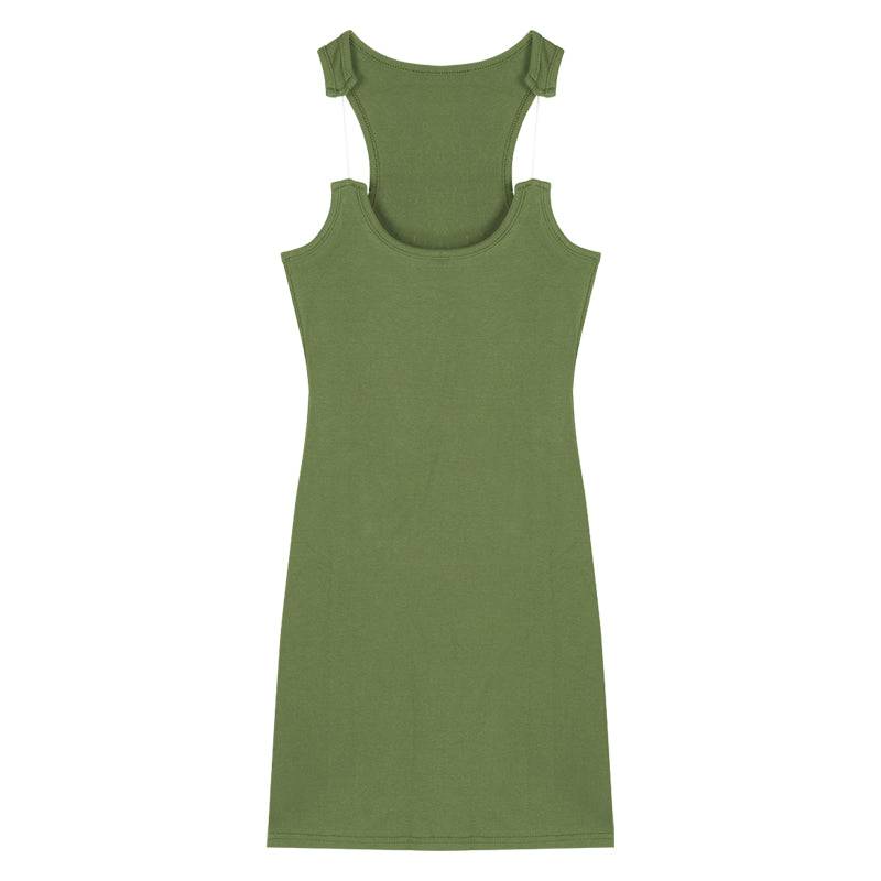Women's Rose Red Invisible Strap Dress