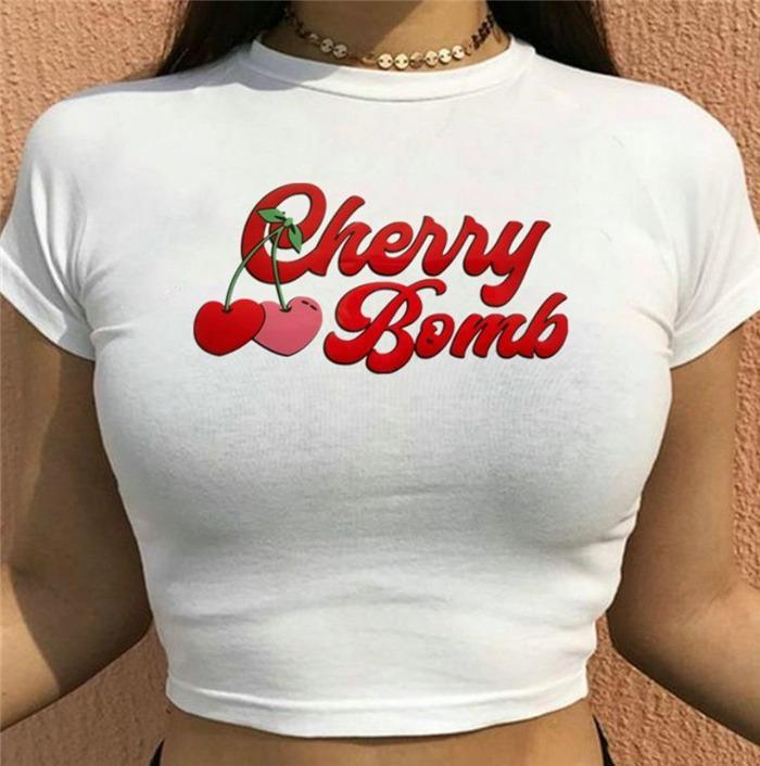 Women's Fashion Casual Printing Short-sleeved Top