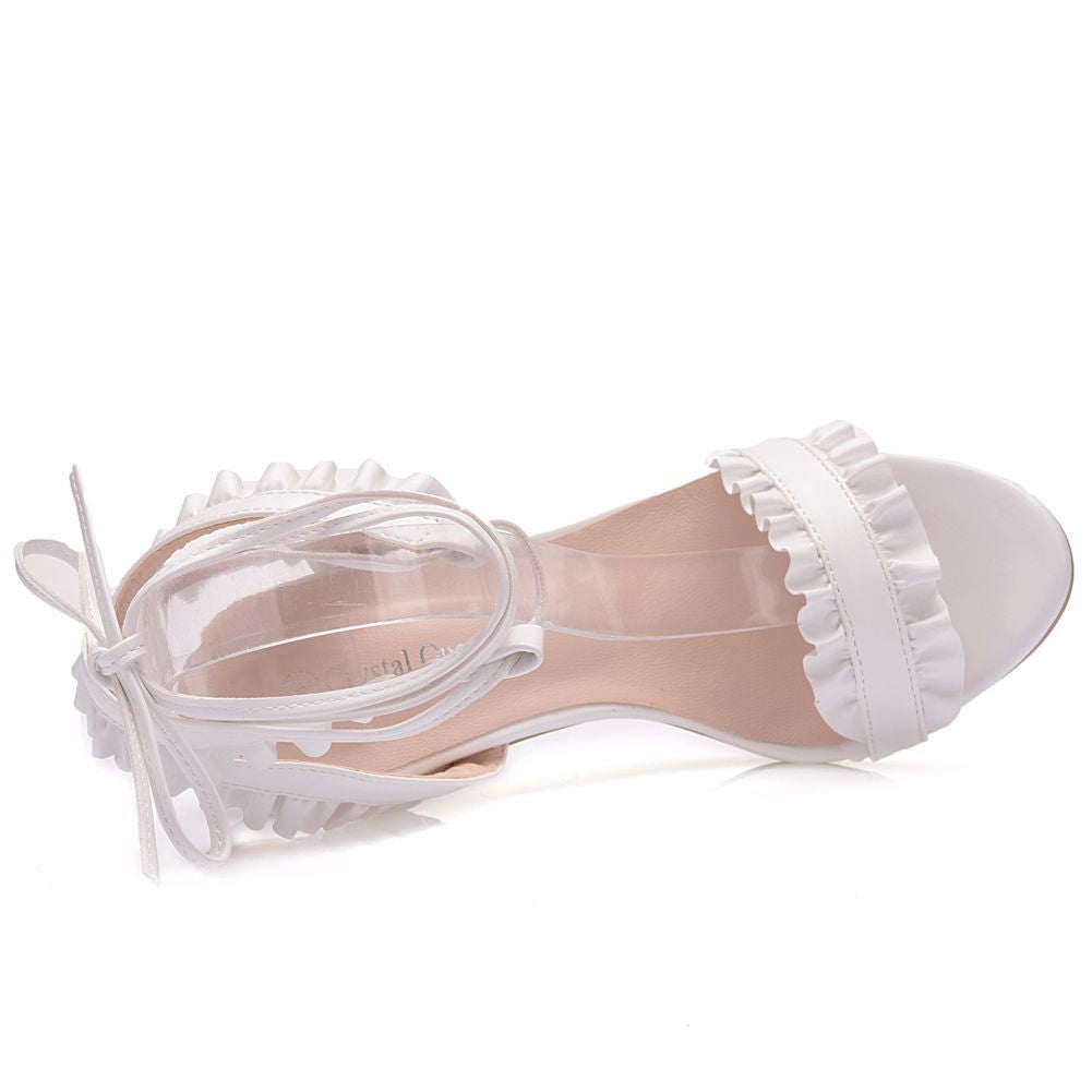 High-heeled sandals