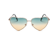 2018 Vintage Metal Heart-shaped Sunglasses Peach Heart Funny Men's And Women's Glasses Love Sunglasses Heart-shaped Sun